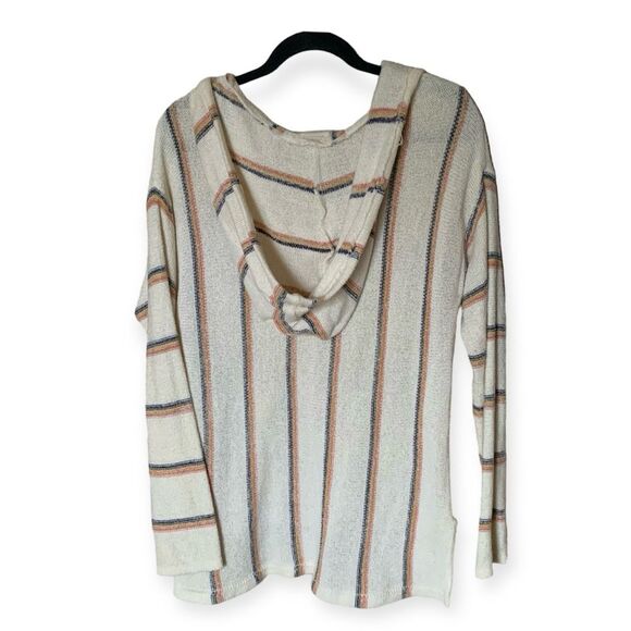 Billabong Bonfire Beach Hooded Terrycloth Sweatshirt in White Cap SZ Medium - Picture 3 of 9